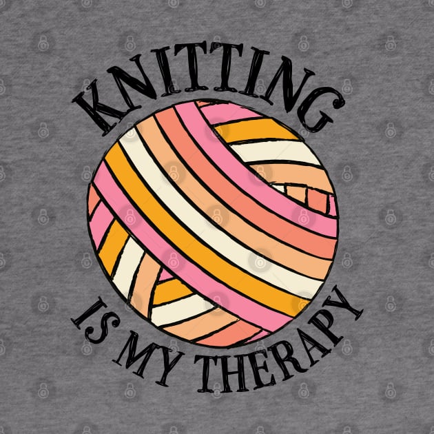 Knitting Therapy - Orange by ameemax